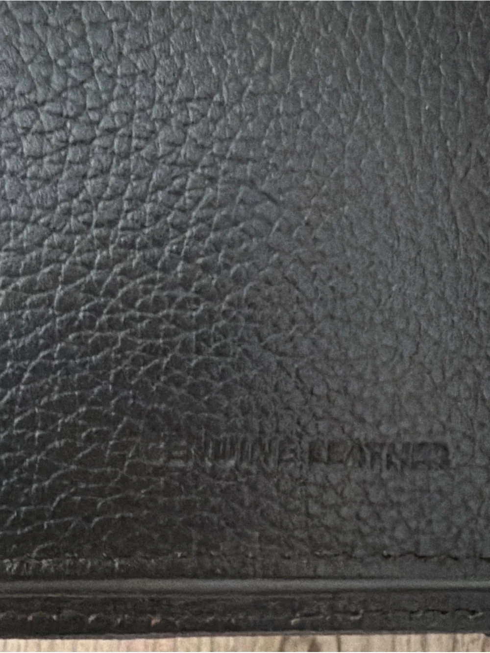 Tommy Hilfiger Brown Leather Bifold Wallet with Red & White Stitching New